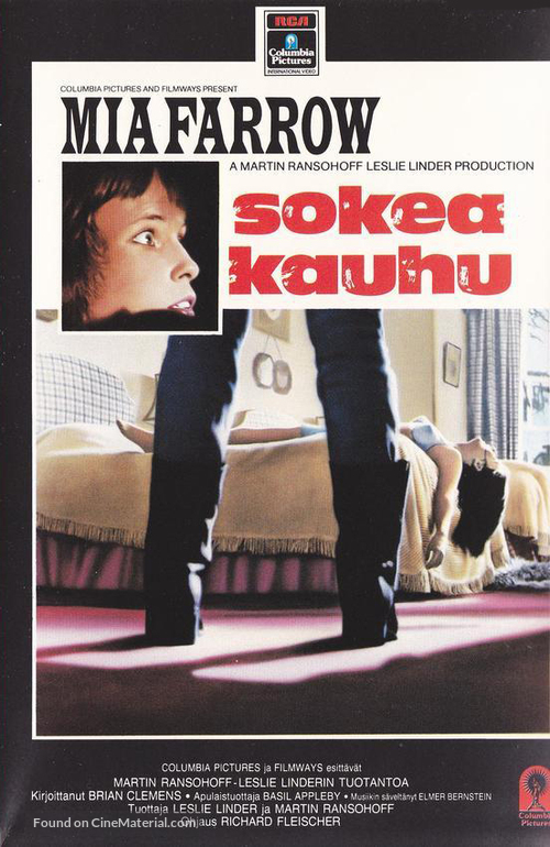 Blind Terror - Finnish VHS movie cover