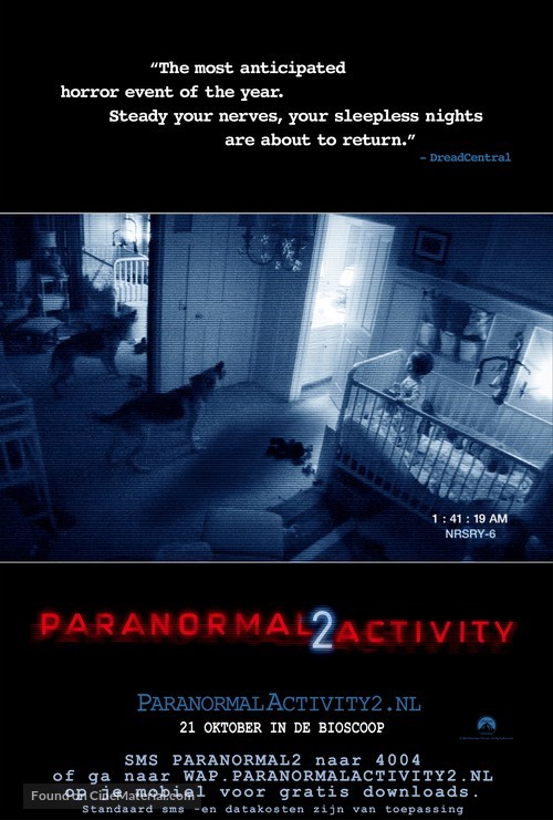 Paranormal Activity 2 - Dutch Movie Poster