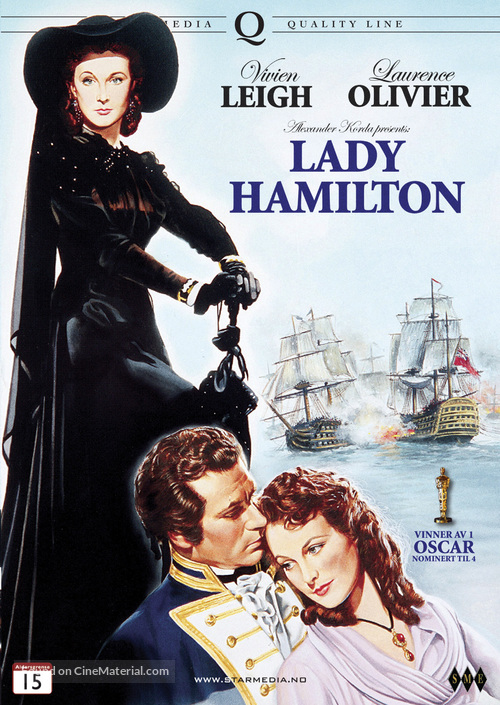 That Hamilton Woman - Norwegian DVD movie cover