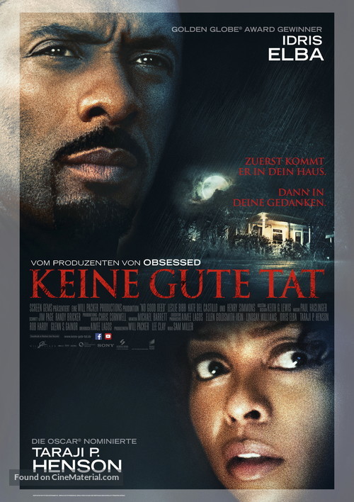 No Good Deed - German Movie Poster