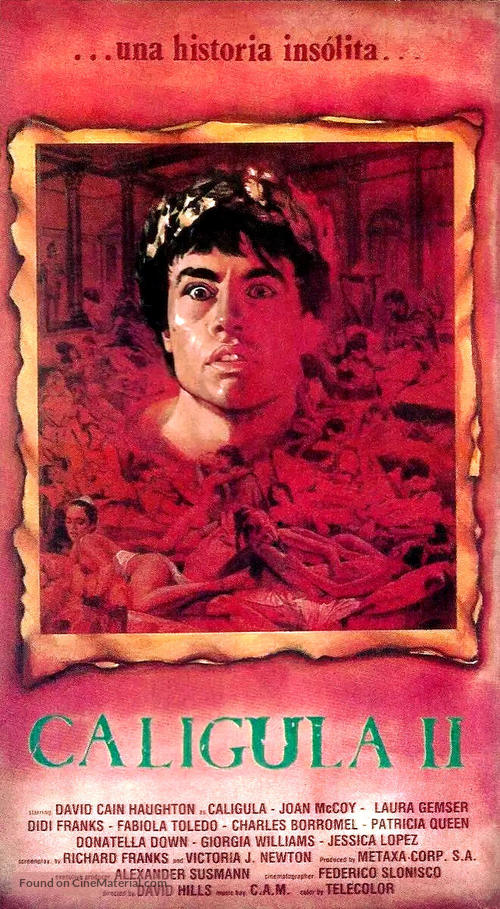 Caligola: La storia mai raccontata - Spanish VHS movie cover