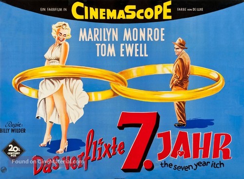 The Seven Year Itch - German Movie Poster