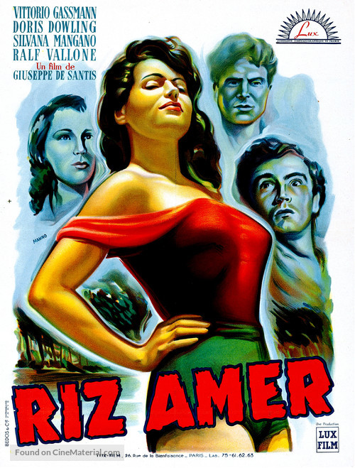 Riso amaro - French Movie Poster