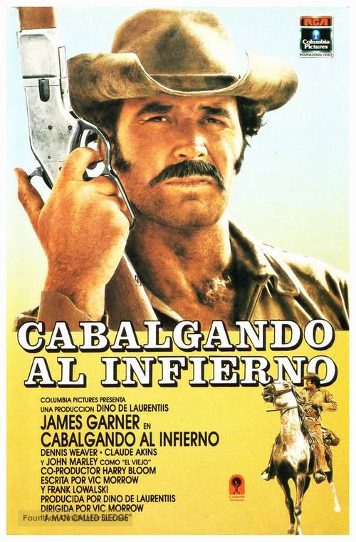 A Man Called Sledge - Spanish VHS movie cover