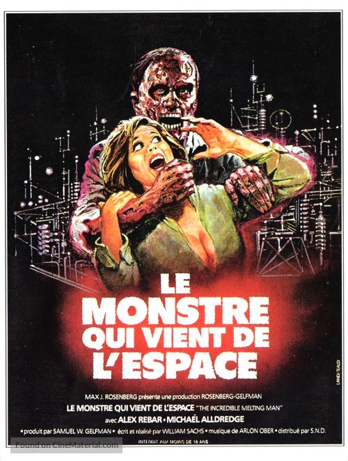 The Incredible Melting Man - French Movie Poster