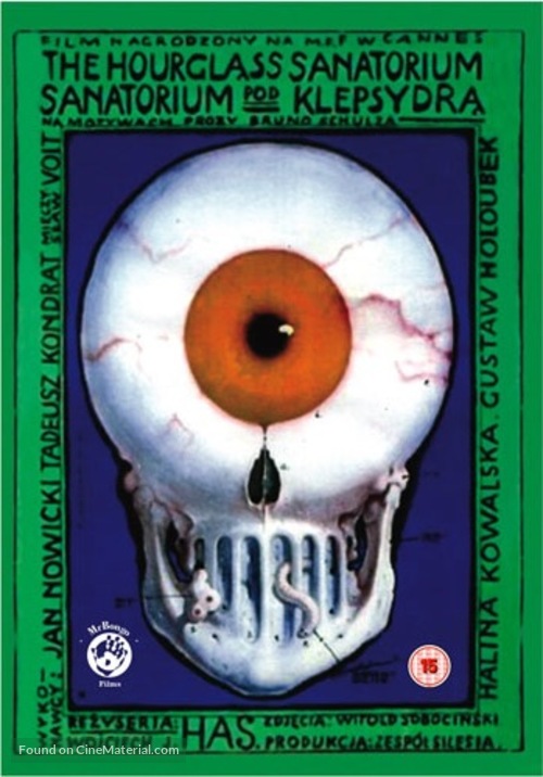 Sanatorium pod klepsydra - British DVD movie cover