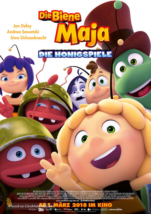 Maya the Bee: The Honey Games - German Movie Poster