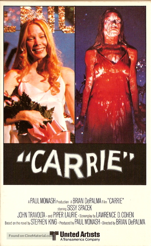 Carrie - VHS movie cover