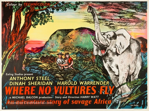 Where No Vultures Fly - British Movie Poster