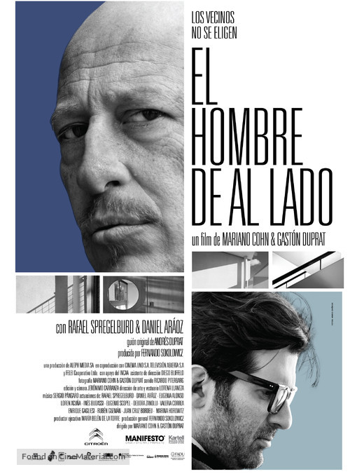 El hombre de al lado - Argentinian Movie Poster