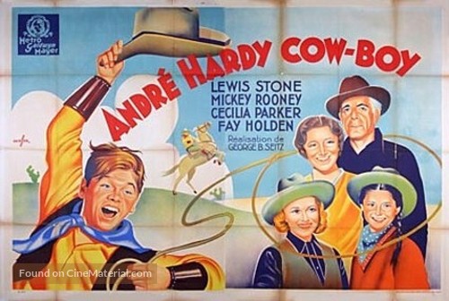 Out West with the Hardys - French Movie Poster