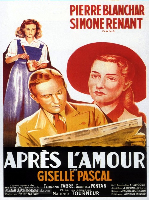 Apr&egrave;s l&#039;amour - French Movie Poster