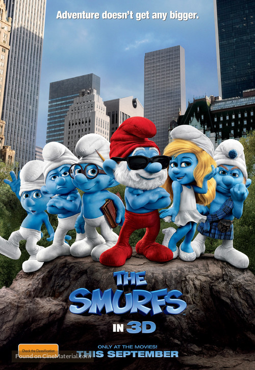 The Smurfs - Australian Movie Poster