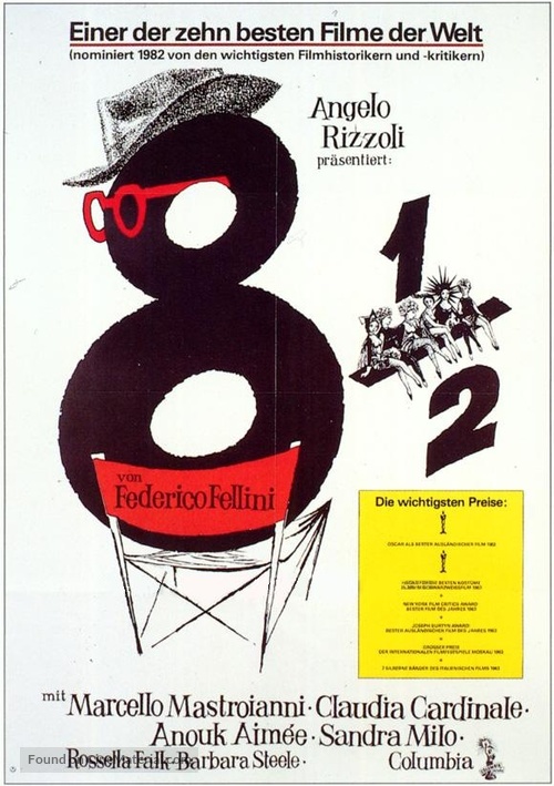 8&frac12; - German Movie Poster