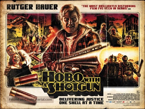 Hobo with a Shotgun - British Movie Poster