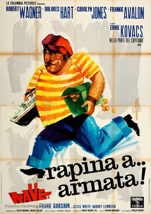 Sail a Crooked Ship - Italian Movie Poster