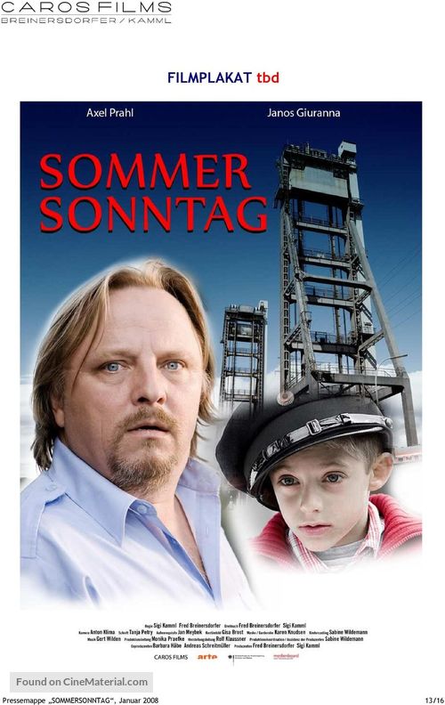 Sommersonntag - German Movie Poster