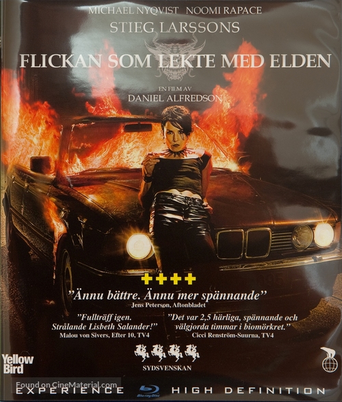 Flickan som lekte med elden - Swedish Movie Cover