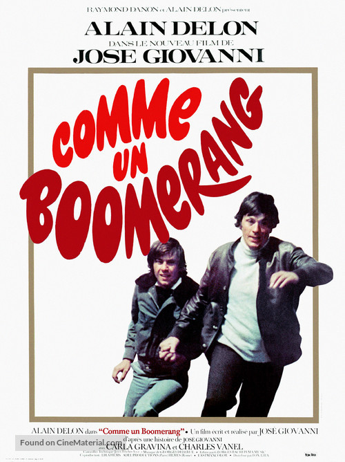 Comme un boomerang - French Movie Poster