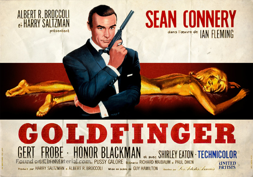 Goldfinger - French Movie Poster