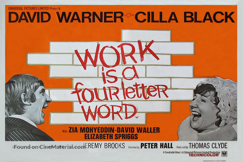 Work Is a 4-Letter Word - British Movie Poster