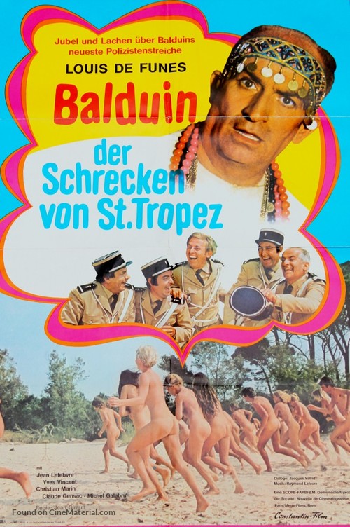 Le gendarme de St. Tropez - German Movie Poster