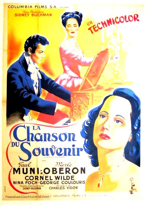 A Song to Remember - French Movie Poster