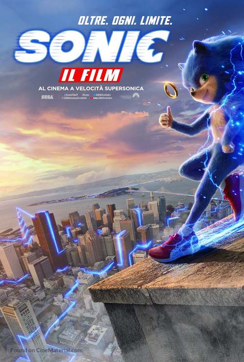 Sonic the Hedgehog - Italian Movie Poster