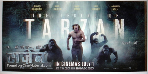 The Legend of Tarzan - Indian Movie Poster
