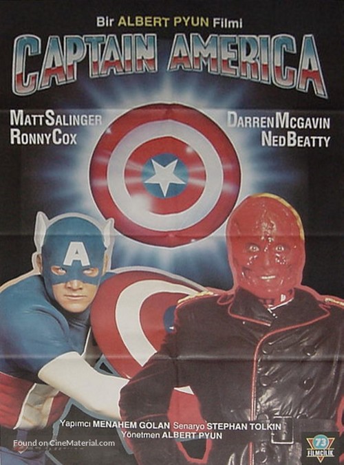 Captain America - Turkish DVD movie cover