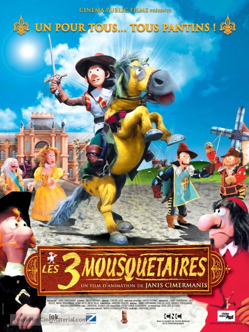 De tre musketerer - French Movie Poster