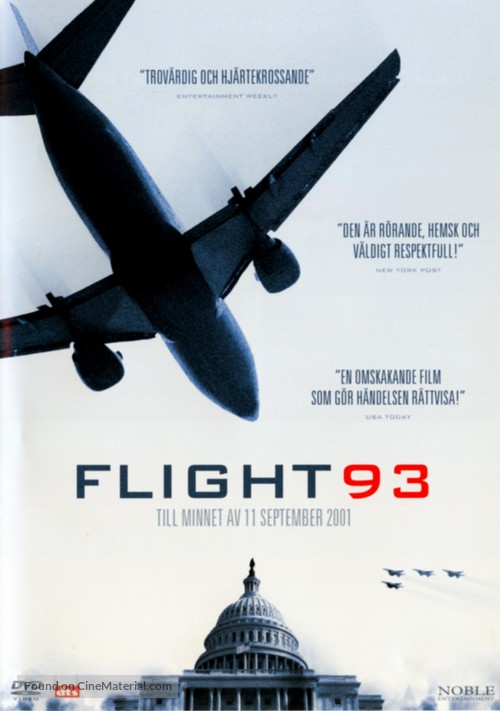 Flight 93 - Swedish DVD movie cover