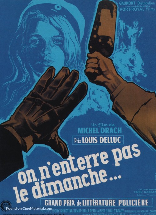 On n&#039;enterre pas le dimanche - French Movie Poster