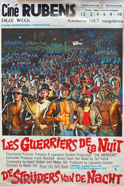 The Warriors - Belgian Movie Poster