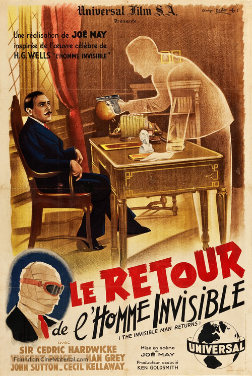 The Invisible Man Returns - French Movie Poster