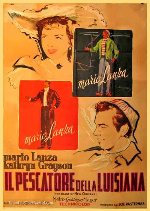 The Toast of New Orleans - Italian Movie Poster