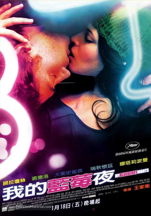 My Blueberry Nights - Taiwanese Movie Poster