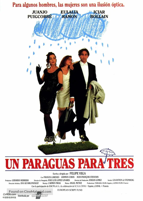 Un paraguas para tres - Spanish Movie Poster