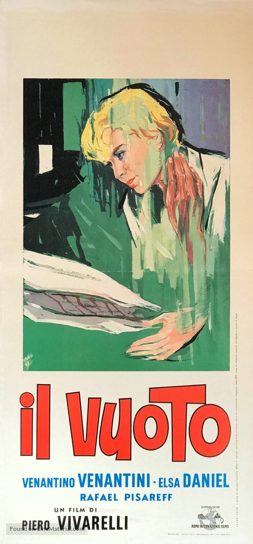 Il vuoto - Italian Movie Poster