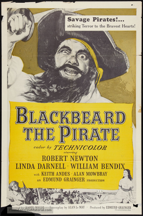 Blackbeard, the Pirate - Movie Poster