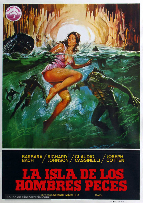 L&#039;isola degli uomini pesce - Spanish Movie Poster