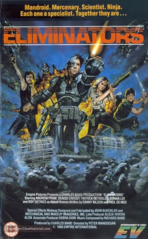 Eliminators - British VHS movie cover