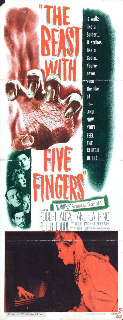 The Beast with Five Fingers - Movie Poster