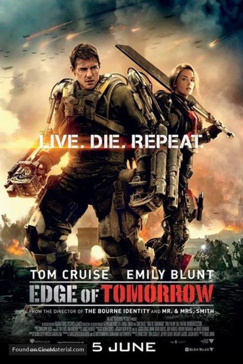 Edge of Tomorrow - Singaporean Movie Poster