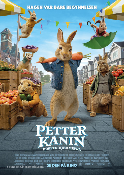 Peter Rabbit 2: The Runaway - Norwegian Movie Poster