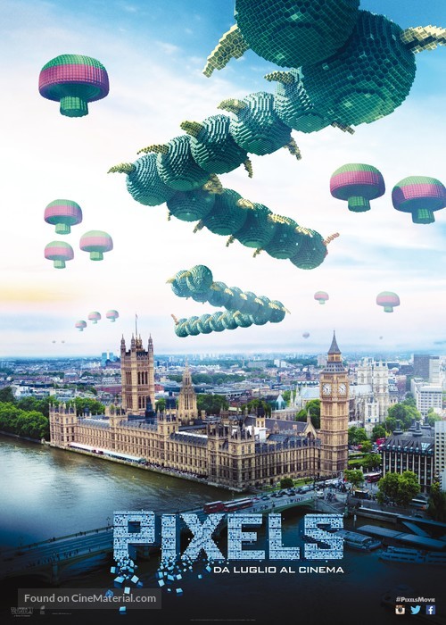 Pixels - Italian Movie Poster