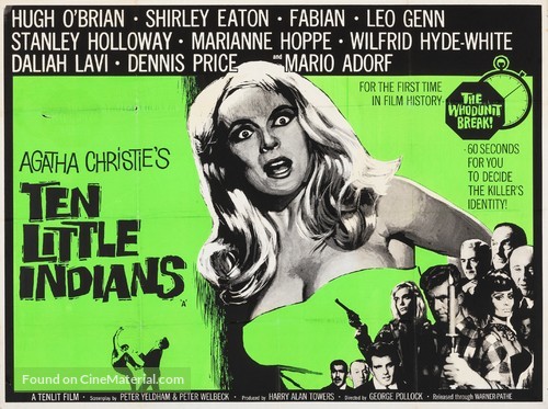 Ten Little Indians - British Movie Poster