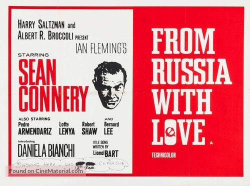 From Russia with Love - British Movie Poster