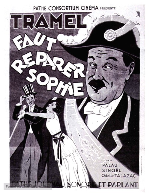 Faut r&eacute;parer Sophie - French Movie Poster