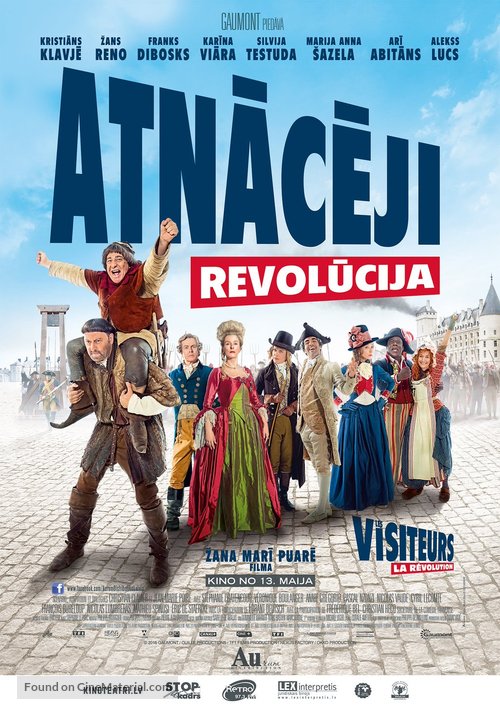 Les Visiteurs: La R&eacute;volution - Latvian Movie Poster